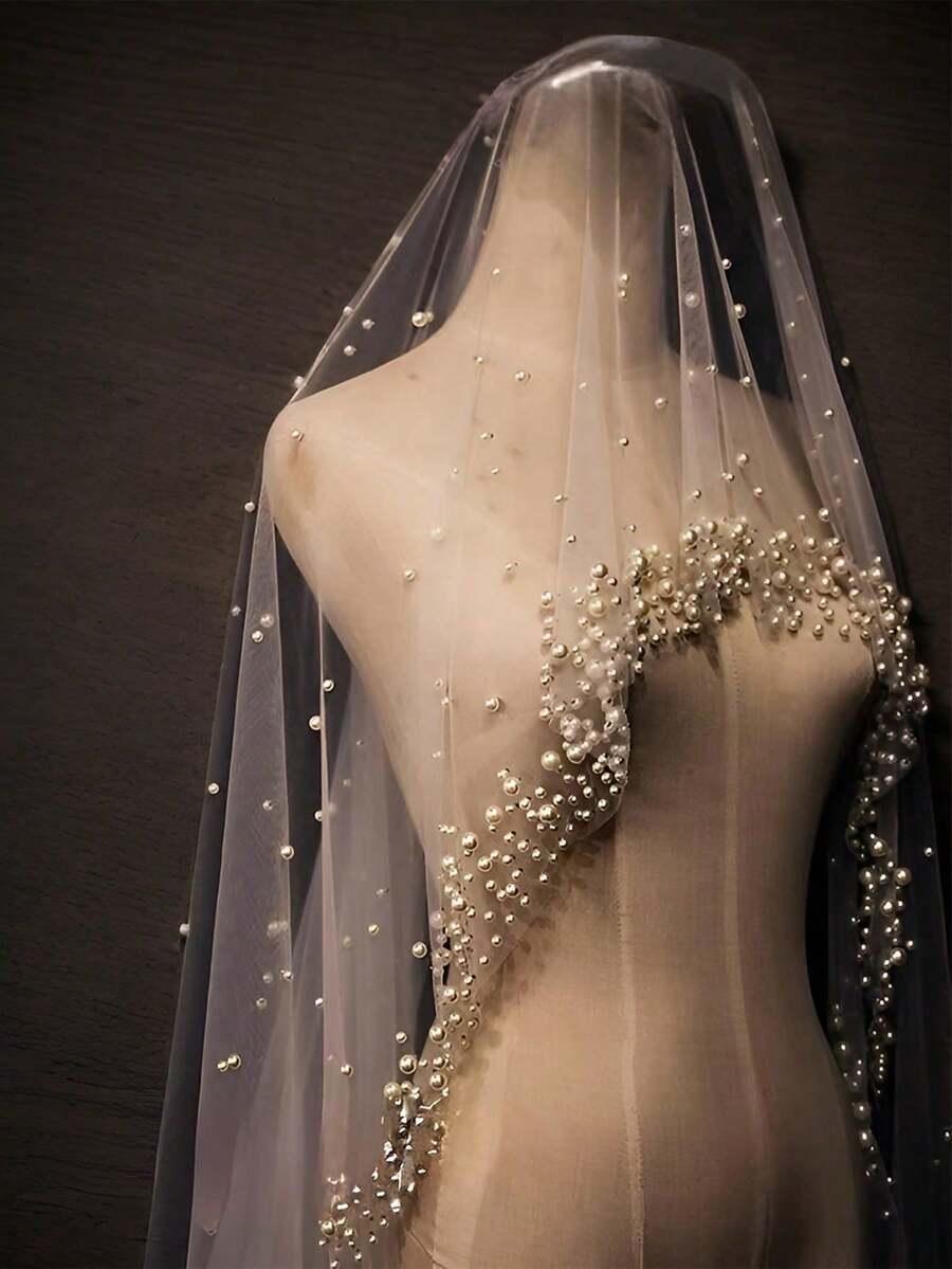 SHEIN BIAŁY WELON ZDOBIENIE S07__2X1.6M