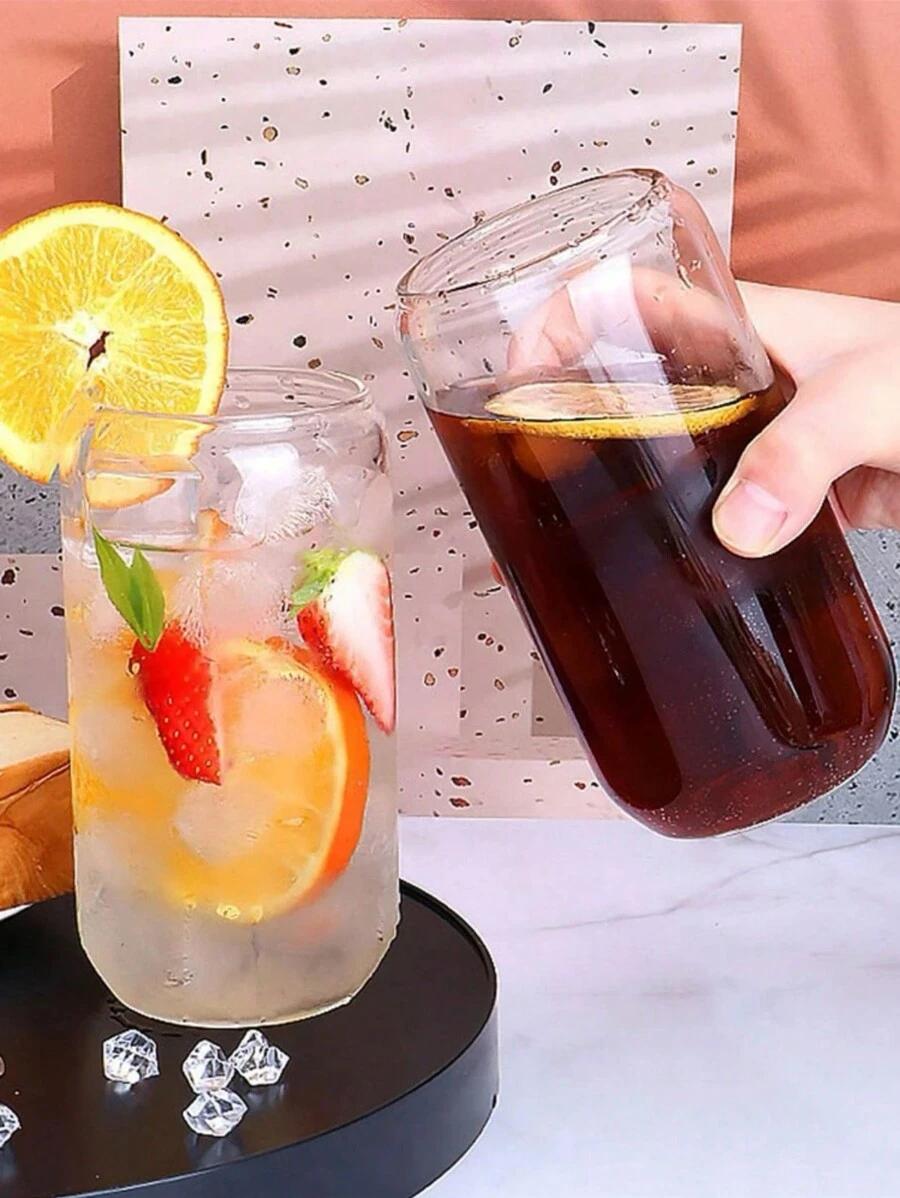 SHEIN SZKLANY KUBEK SŁOMKA S07__400ML