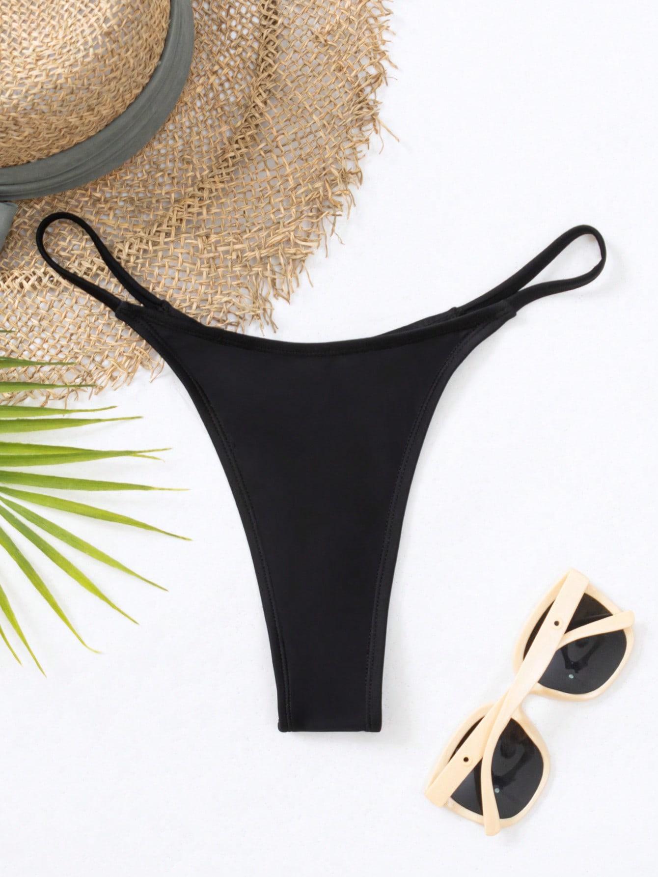 SHEIN DÓŁ OD BIKINI STRINGI S09__S