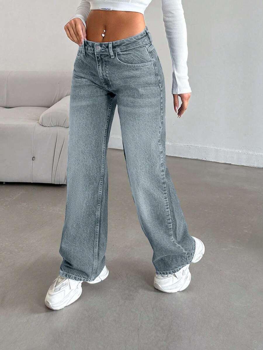 EURMUSE NIEBIESKIE SPODNIE JEANS S06__XXS