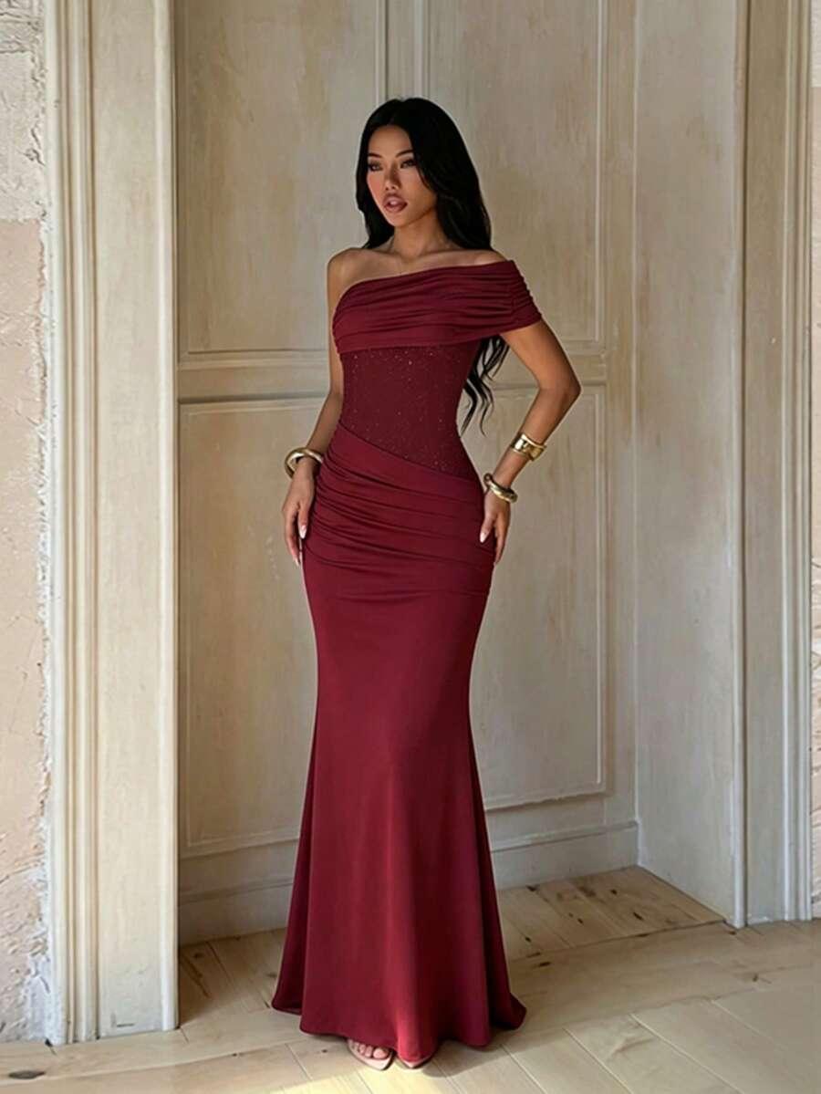 SHEIN CZERWONA MAXI SUKIENKA S06__XXS
