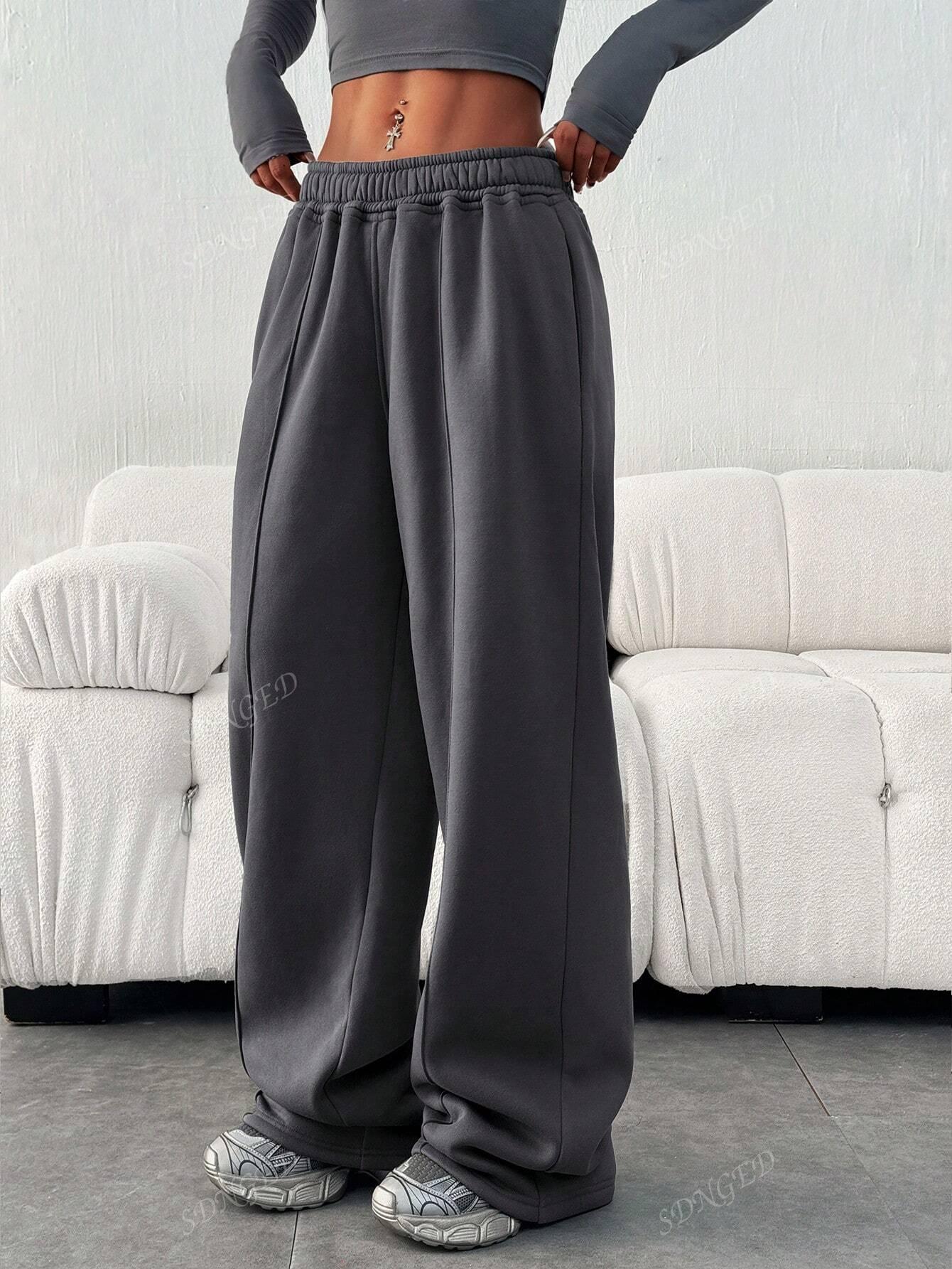 SHEIN SZARE SPODNIE DRESOWE S06__L