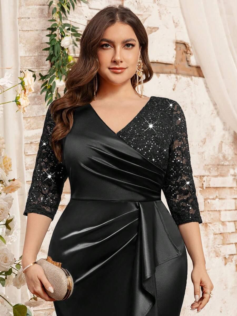 SHEIN CZARNA MAXI SUKIENKA S06__46
