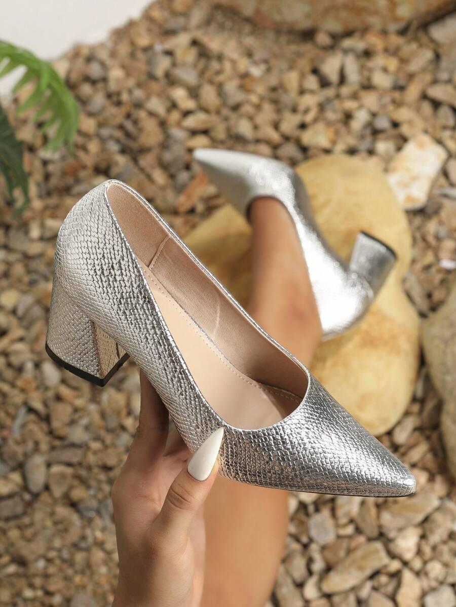 SHEIN SREBRNE CZÓŁENKA NA OBCASIE SZPIC S06__37