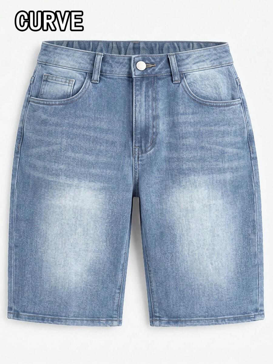 SHEIN JEANSOWE SPODENKI GUMKA S06__46