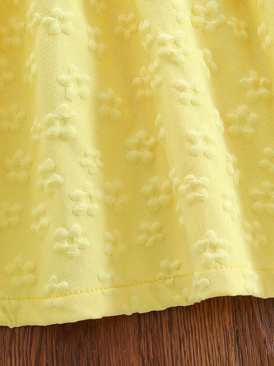 SHEIN ŻÓŁTA SUKIENKA BEZ RĘKAWÓW S09__98-104