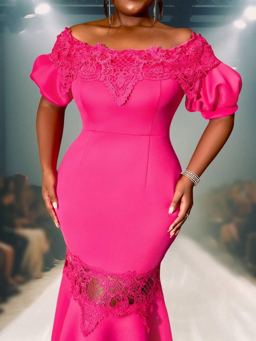 SHEIN RÓŻOWA MAXI SUKIENKA S06__50