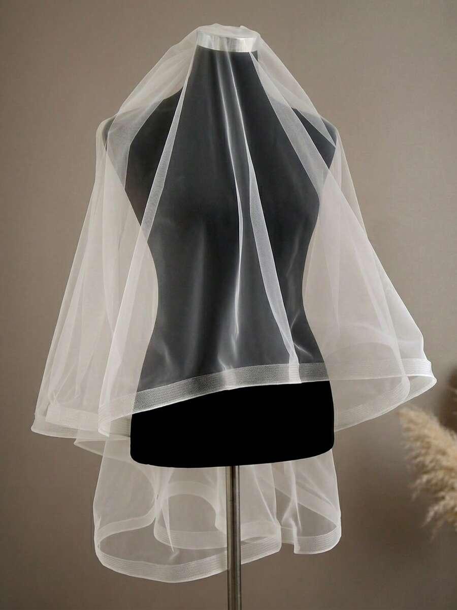SHEIN BIAŁY WELON Z GRZEBIENIEM S07__160CM