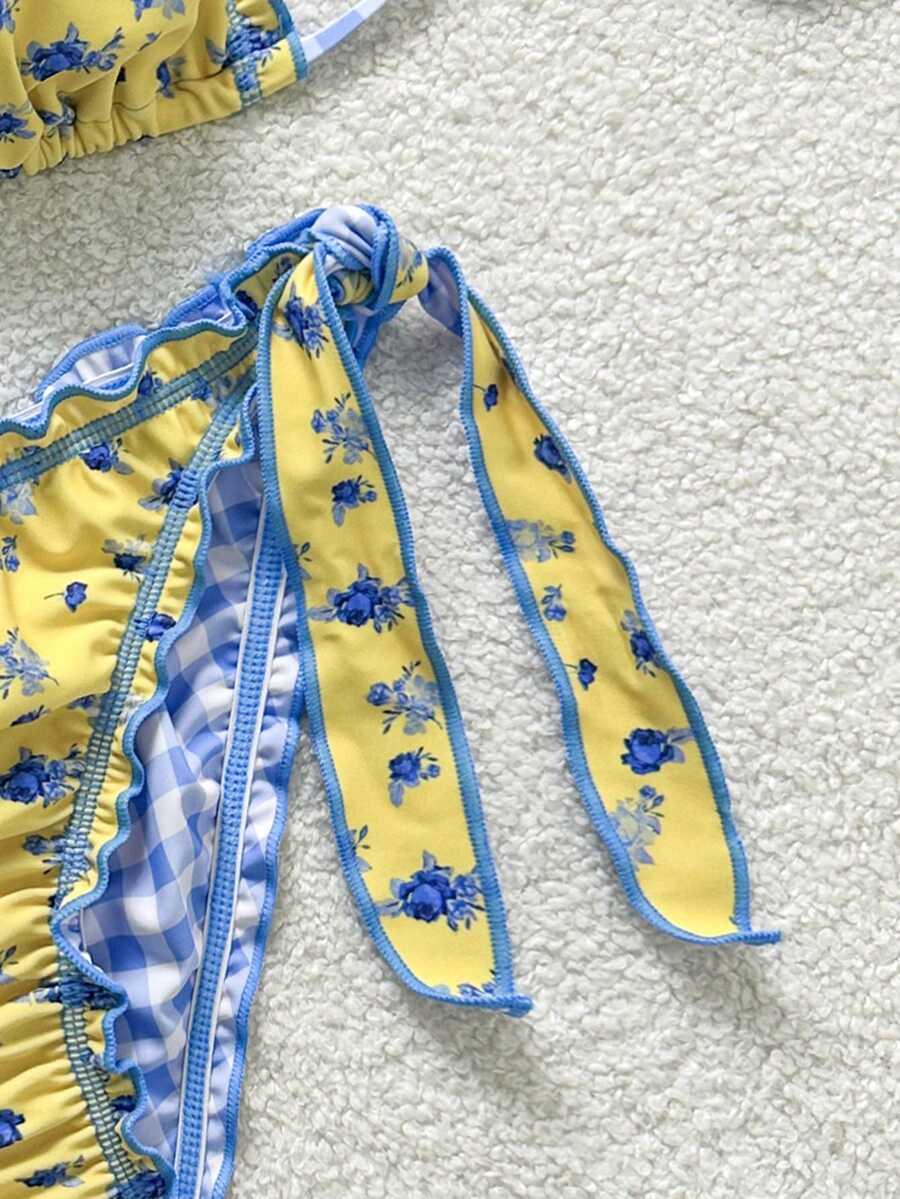SHEIN DWUCZĘŚCIOWY STRÓJ KĄPIELOWY S09__M