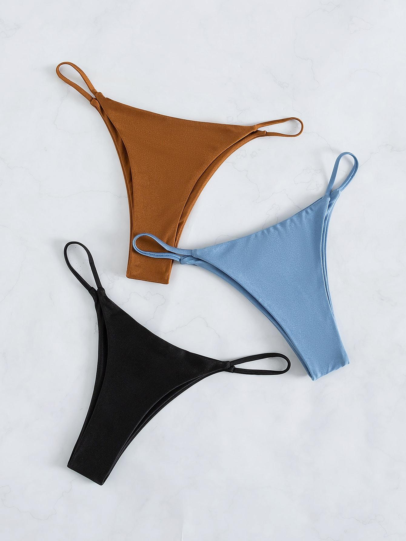 SHEIN DÓŁ OD BIKINI 3-PAK S09__S