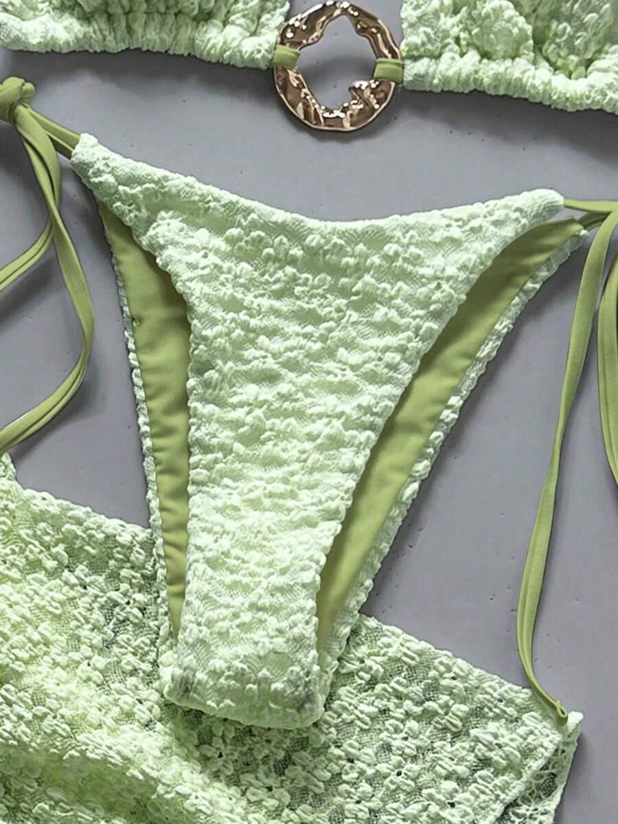 SHEIN DWUCZĘŚCIOWY STRÓJ KĄPIELOWY SPÓDNICA S09__M