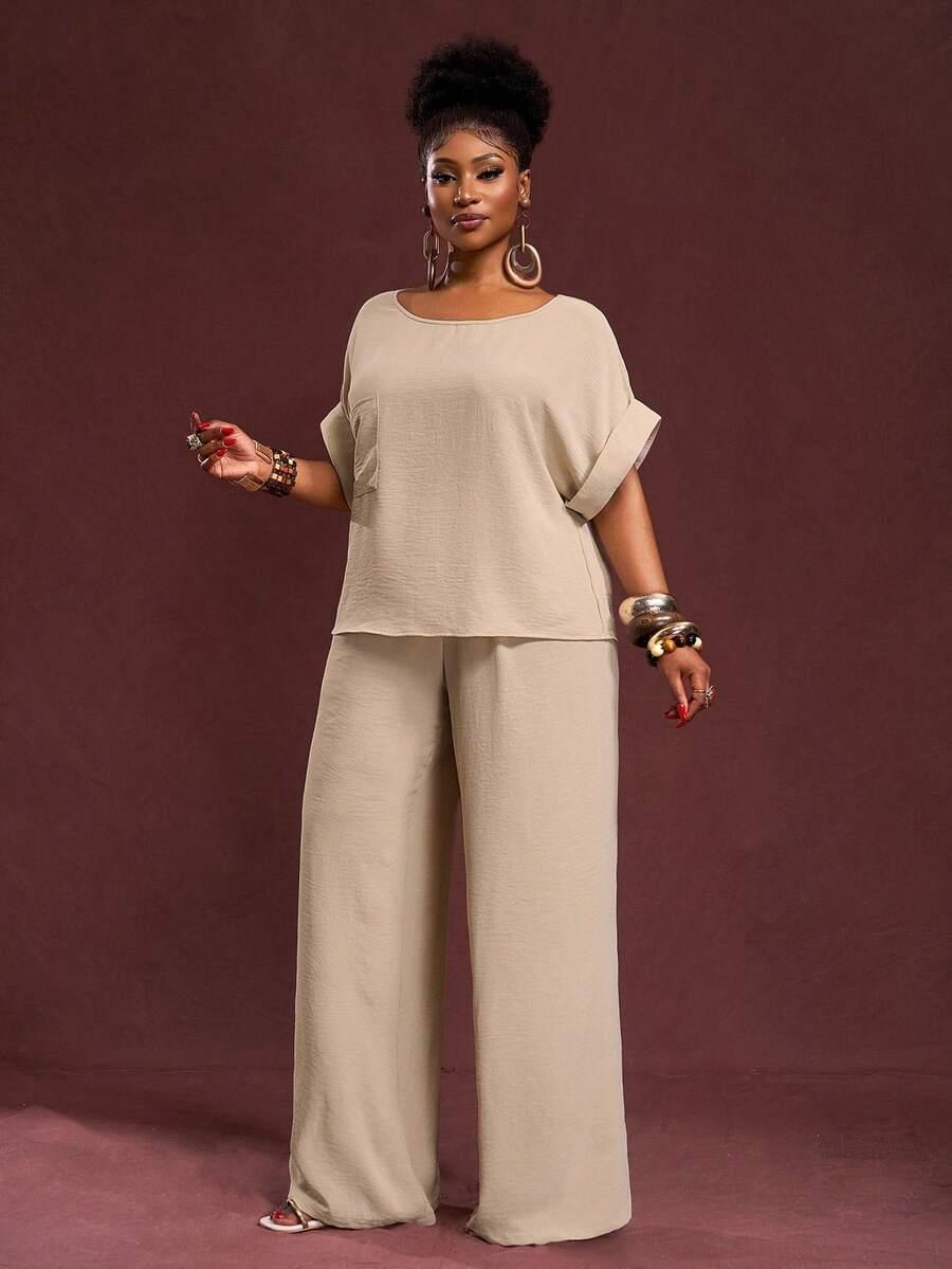 SHEIN BAWEŁNIANA BLUZKA SPODNIE KOMPLET S06__54