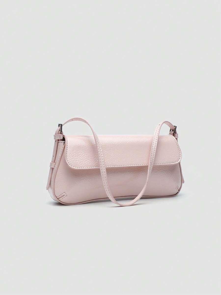 SHEIN RÓŻOWA TOREBKA ZATRZASK S07__24,5X12