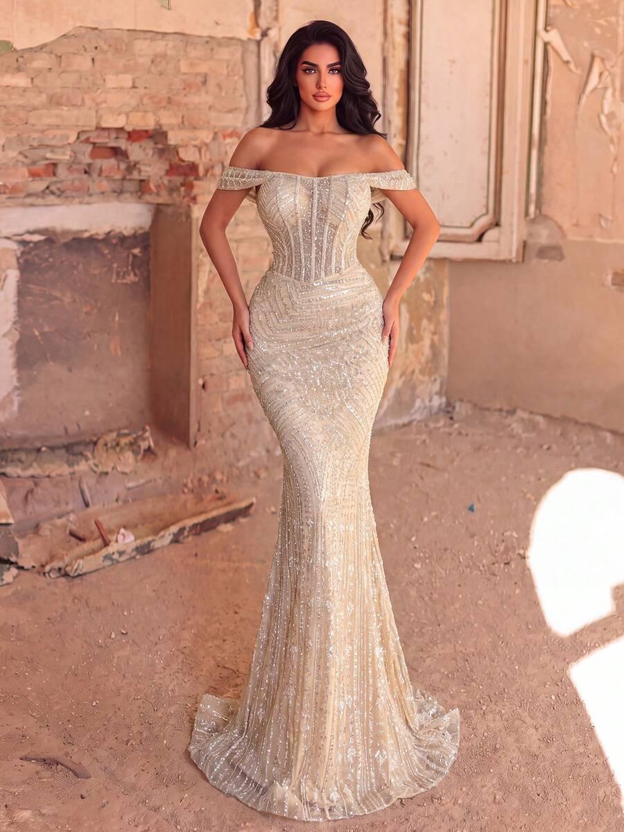 FAERIESTY MAXI SUKIENKA ODKRYTE RAMIONA ZDOBIENIA CEKINY PEREŁKI PK01__XS