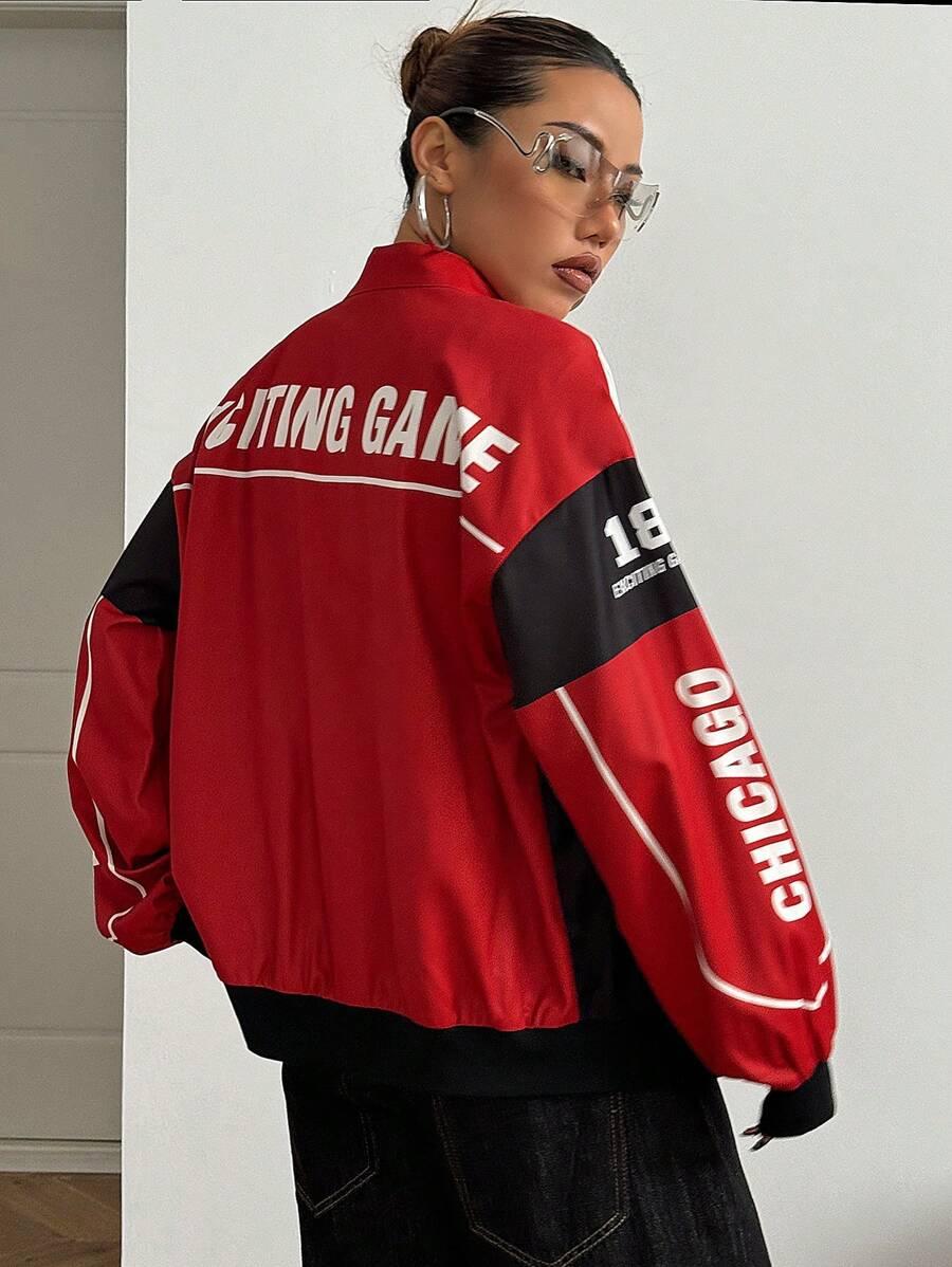 SHEIN BLUZA DŁUGI RĘKAW WZÓR S06__M