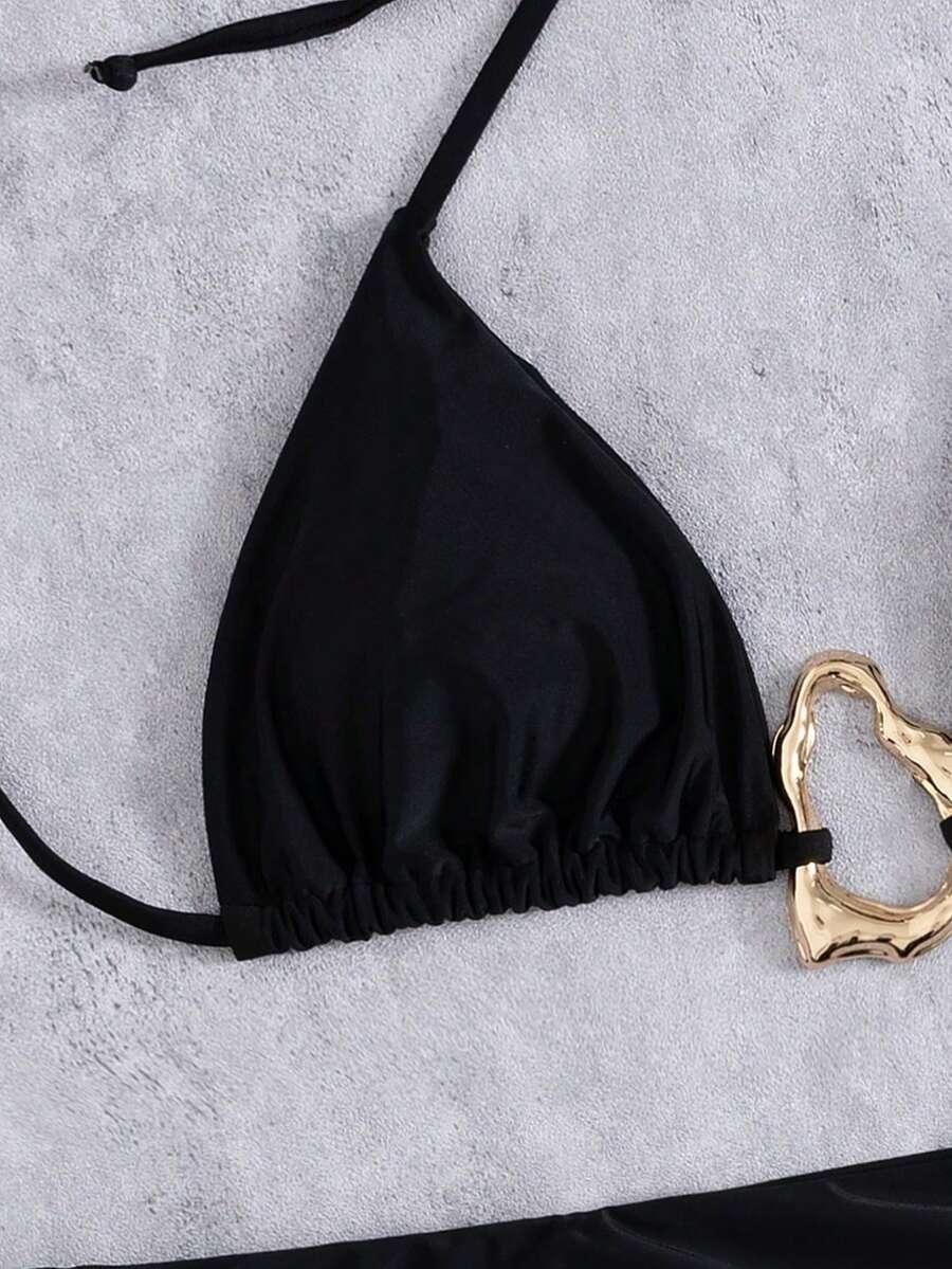 SHEIN DWUCZĘŚCIOWY STRÓJ KĄPIELOWY SPODENKI S09__M