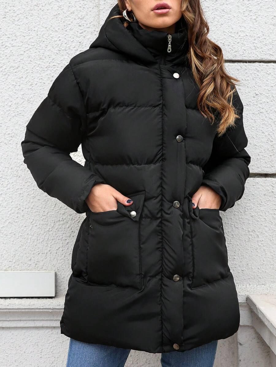 SHEIN CZARNA KURTKA KAPTUR W01__XXL
