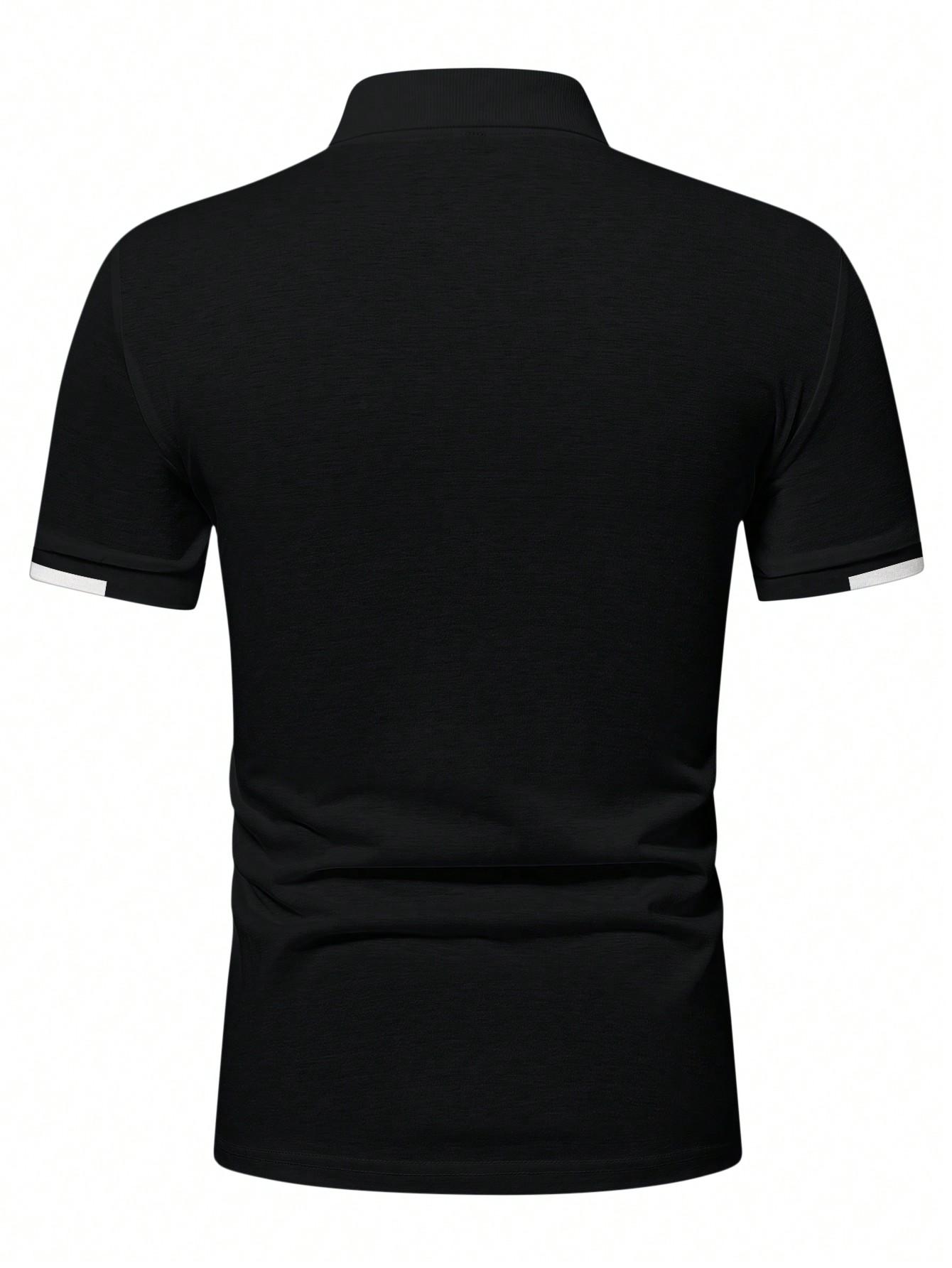 SHEIN CZARNA KOSZULKA POLO S09__M