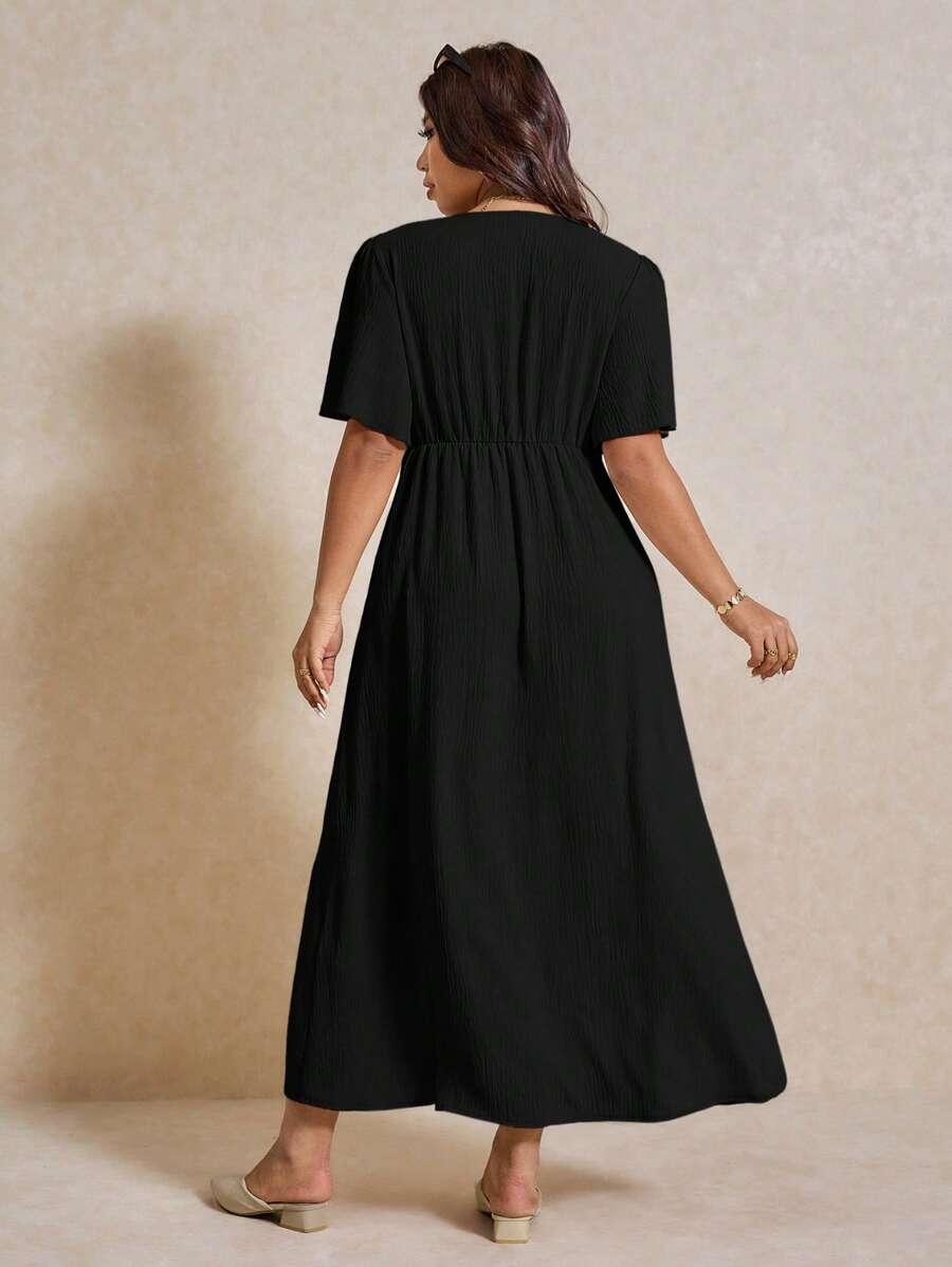 SHEIN CZARNA MAXI SUKIENKA S06__XXL