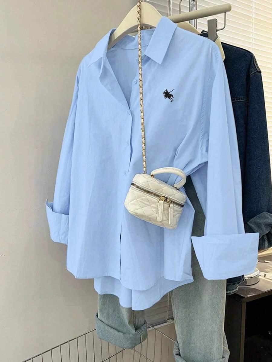 SHEIN NIEBIESKA KOSZULA KOŁNIERZYK S06__XL