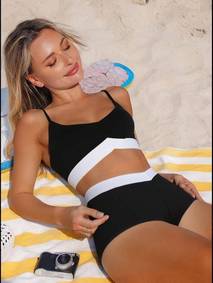 SWIM SPRTY DWUCZĘŚCIOWY STRÓJ KĄPIELOWY S09__M