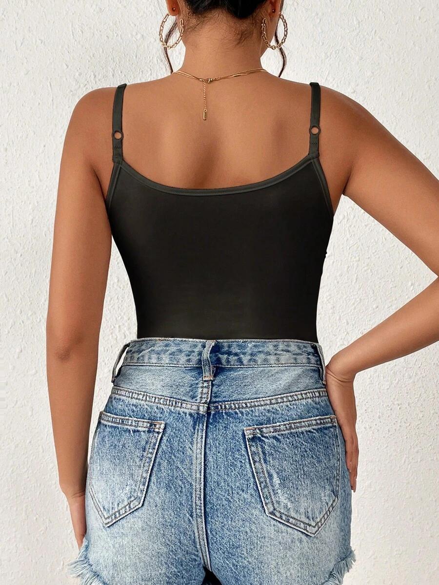 SHEIN CZARNE BODY NA RAMIĄCZKACH S06__S