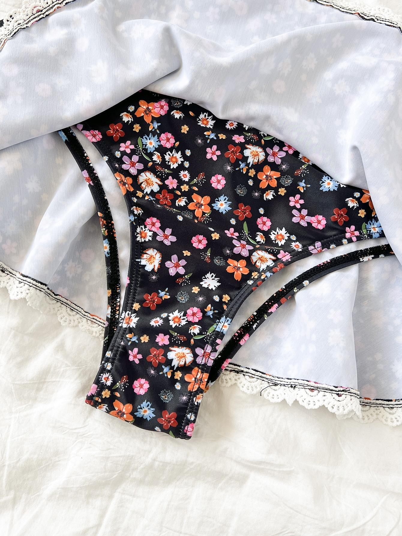 SHEIN DWUCZĘŚCIOWY STRÓJ KĄPIELOWY S09__M