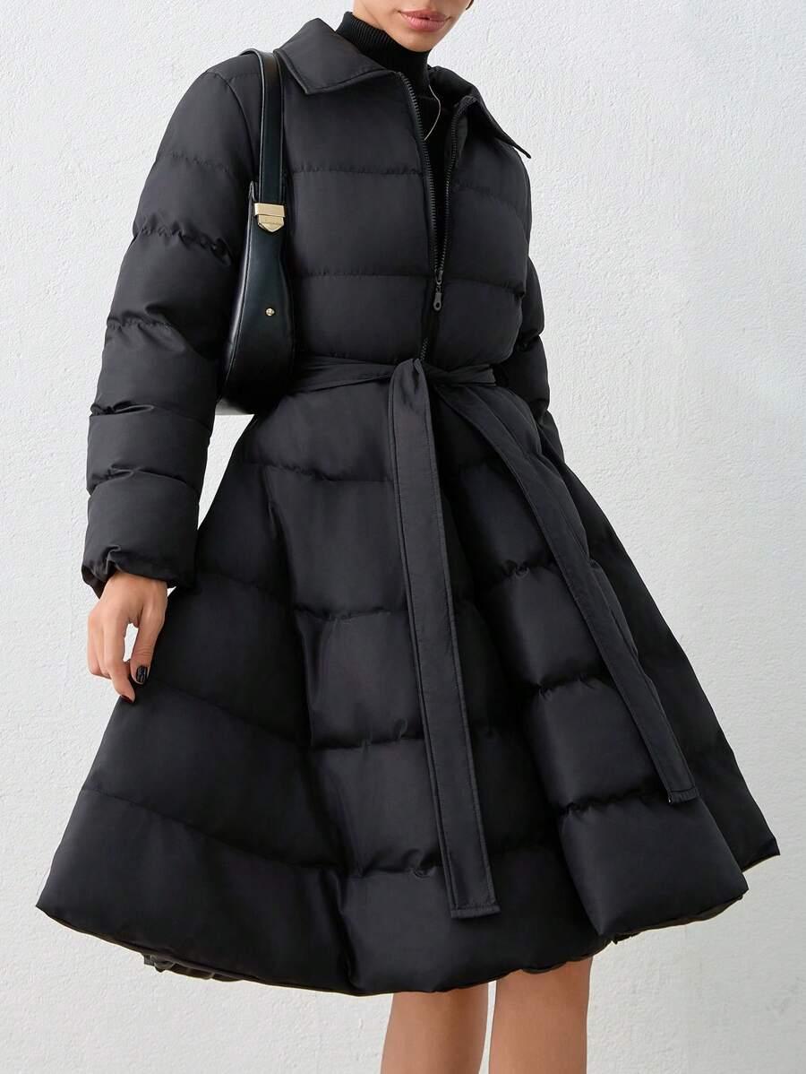 SHEIN ROZKLOSZOWANA PIKOWANA KURTKA W01__S