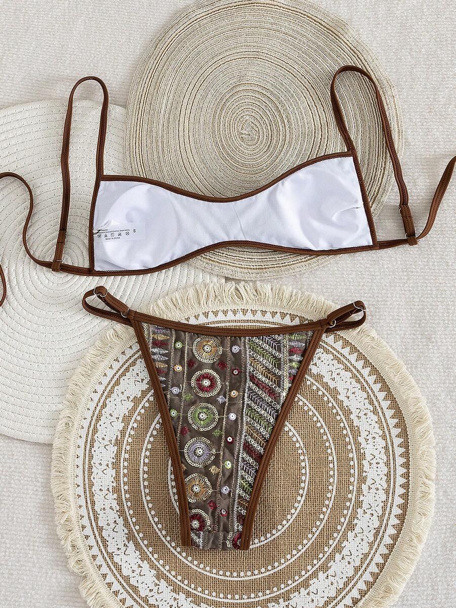 SHEIN DWUCZĘŚCIOWY STRÓJ KĄPIELOWY PK01__L