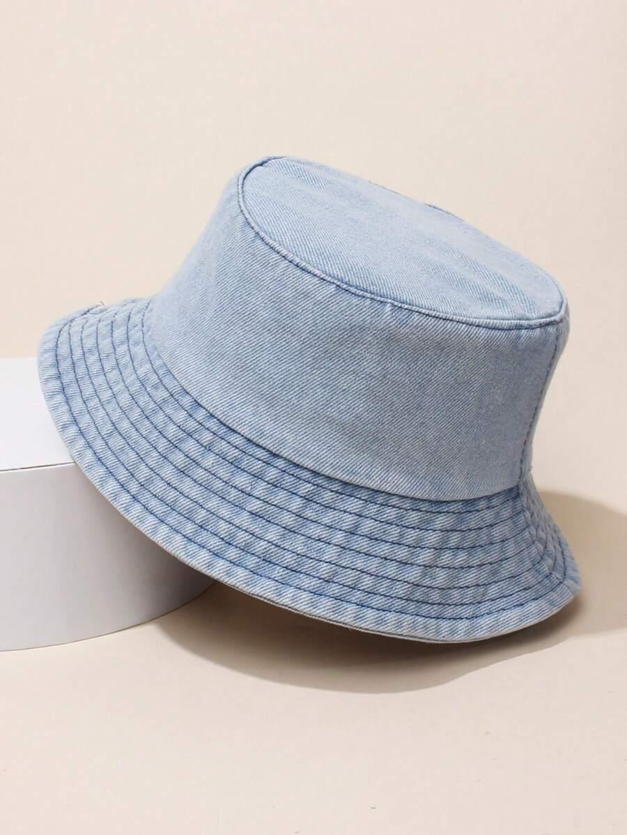SHEIN NIEBIESKI KAPELUSZ BUCKET S07__50-54 CM