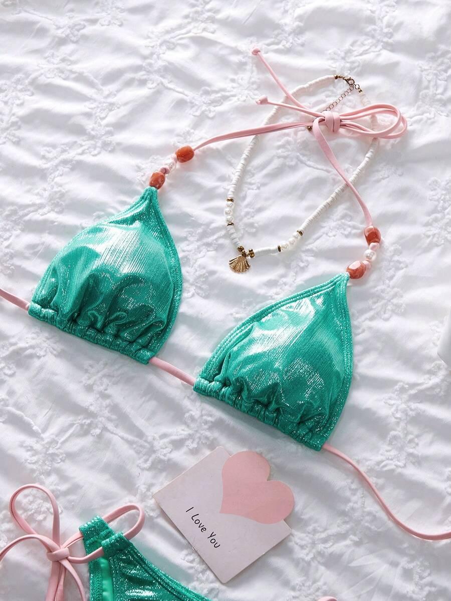 SHEIN DÓŁ OD BIKINI POŁYSK S09__XS