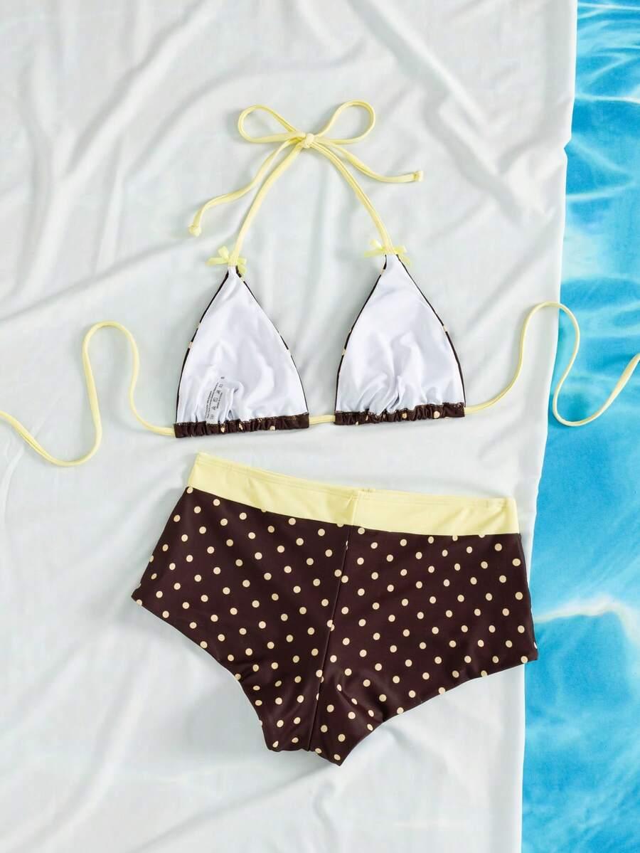 SHEIN DWUCZĘŚCIOWY STRÓJ KĄPIELOWY S09__XS