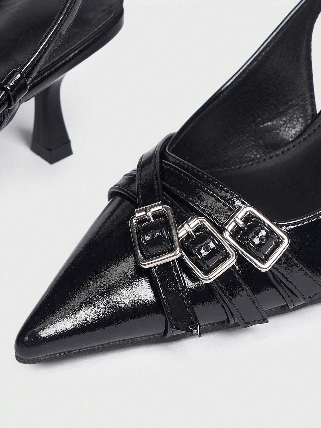 SHEIN CZARNE CZÓŁENKA NOSEK SZPIC S06__39,5