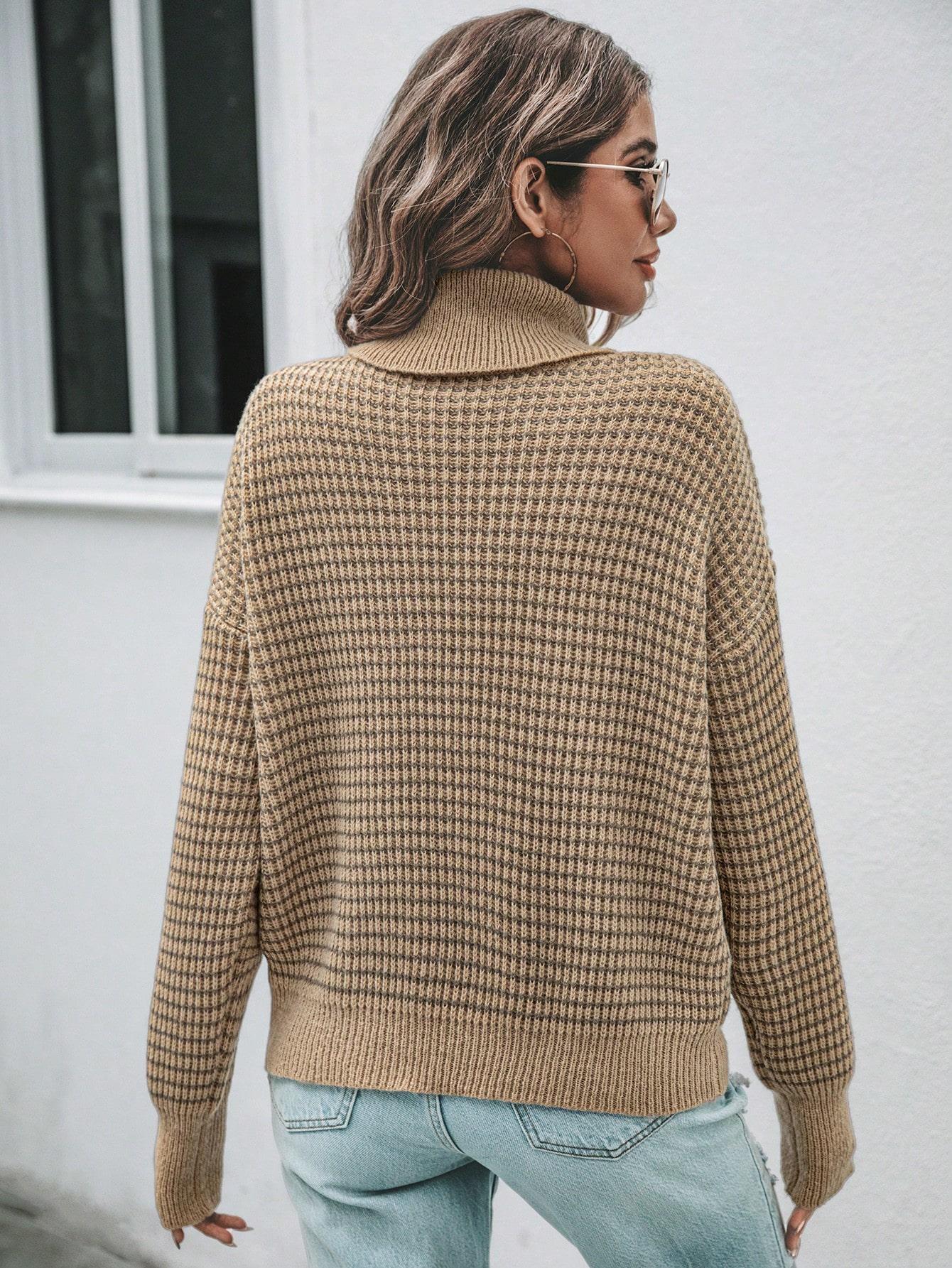 SHEIN BEŻOWY SWETER GOLF S06__S