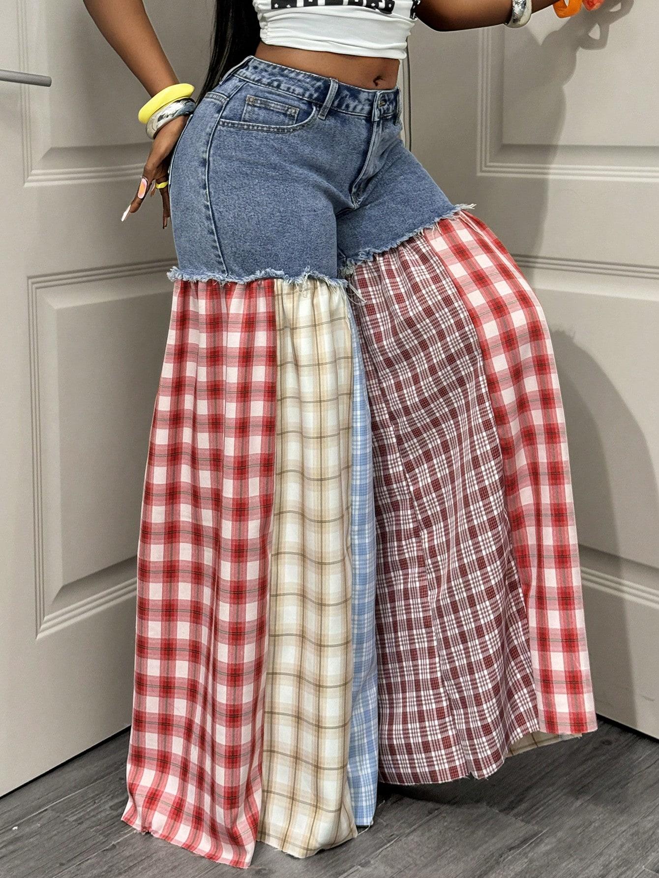 SHEIN NIEBIESKIE SPODNIE JEANS ZDOBIENIE S06__48