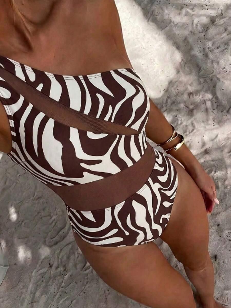 SHEIN JEDNOCZĘŚCIOWY STRÓJ KĄPIELOWY S09__M