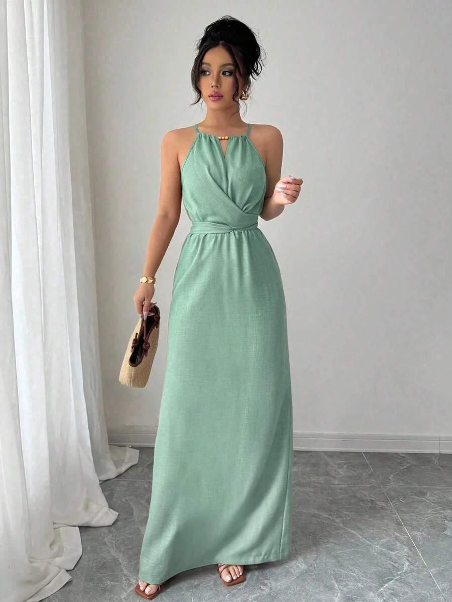 ELENZGA ZIELONA MAXI SUKIENKA S06__M