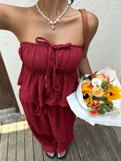 SHEIN TOP SPODNIE KOMPLET S06__M