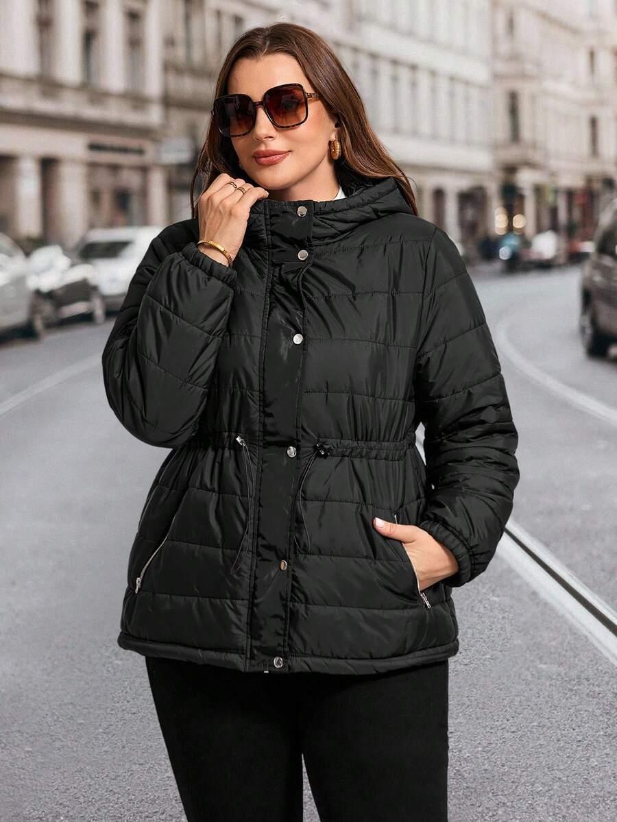 SHEIN CZARNA PIKOWANA KURTKA W01__52