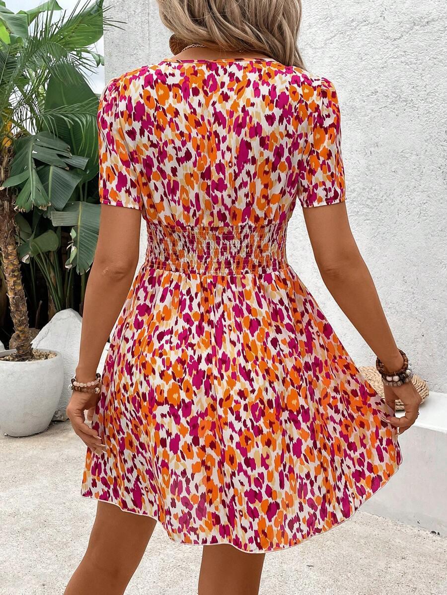 SHEIN SUKIENKA KRÓTKI RĘKAW S06__L