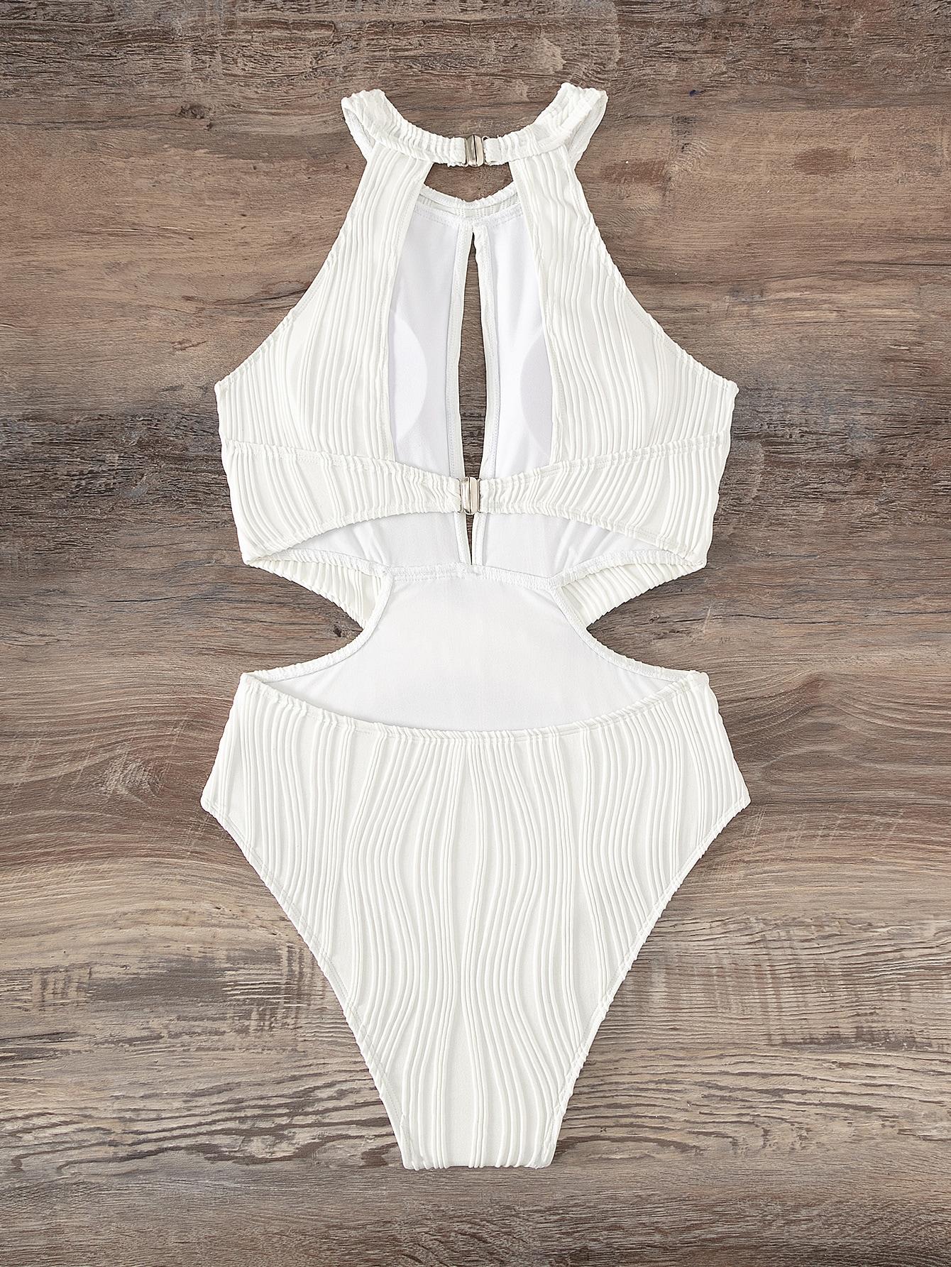 SHEIN JEDNOCZĘŚCIOWY STRÓJ KĄPIELOWY S09__L