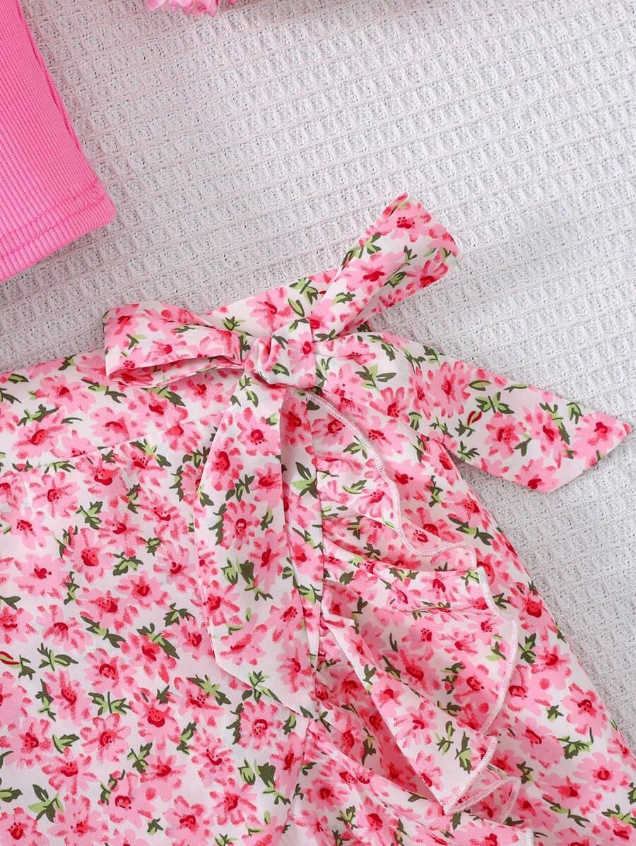SHEIN KOMPLET TOP SPÓDNICA S06__134/140