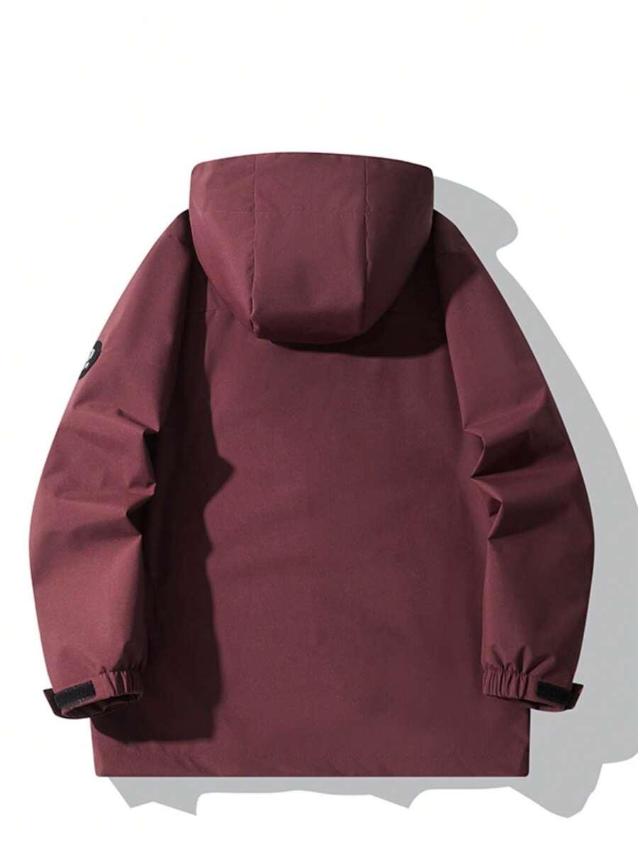 SHEIN BORDOWA KURTKA Z KAPTUREM WIATRÓWKA W01__XS