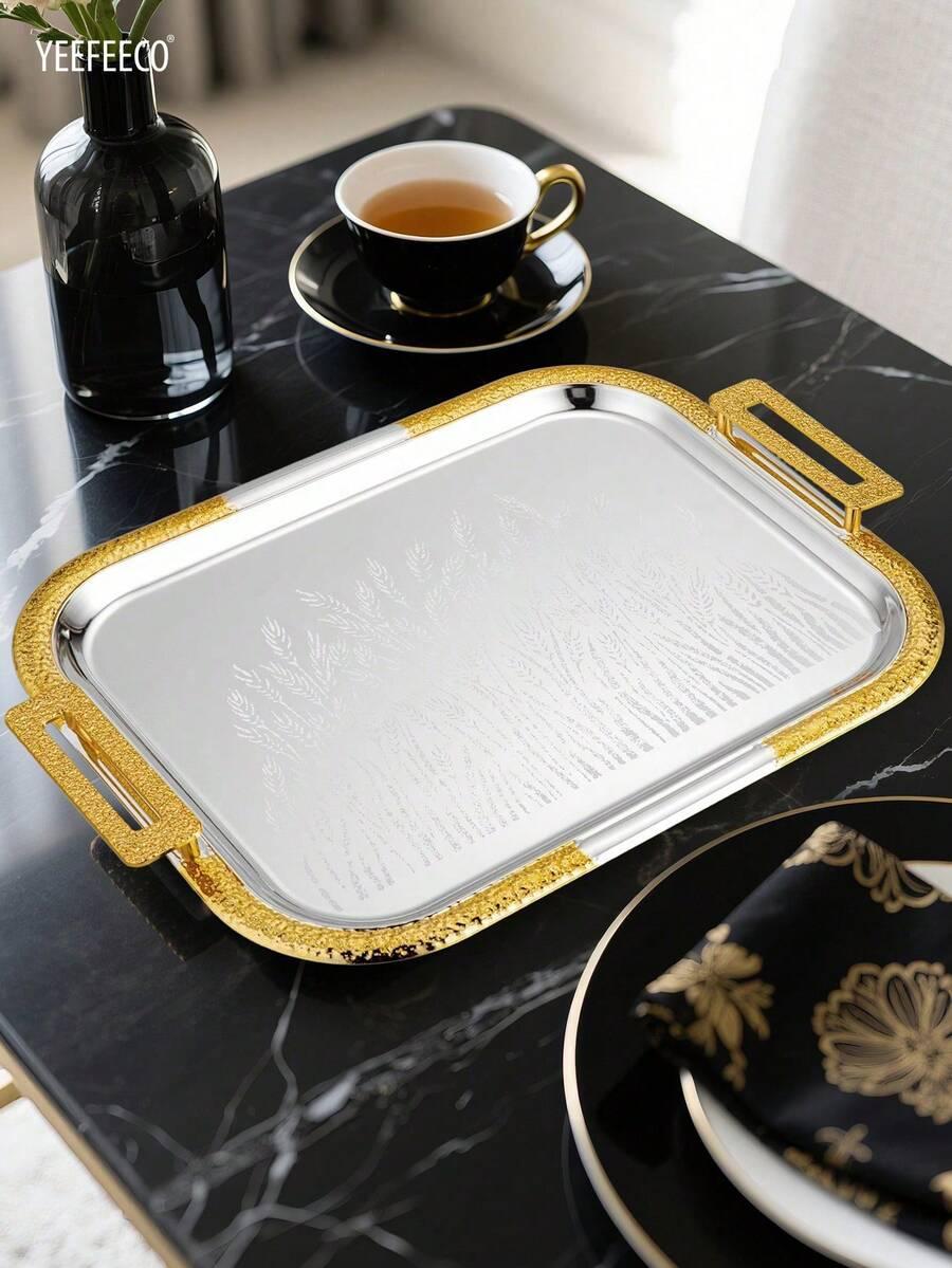 YEEFEECO METALOWA TACA KUCHENNA ZDOBIENIE S07__44X34,5