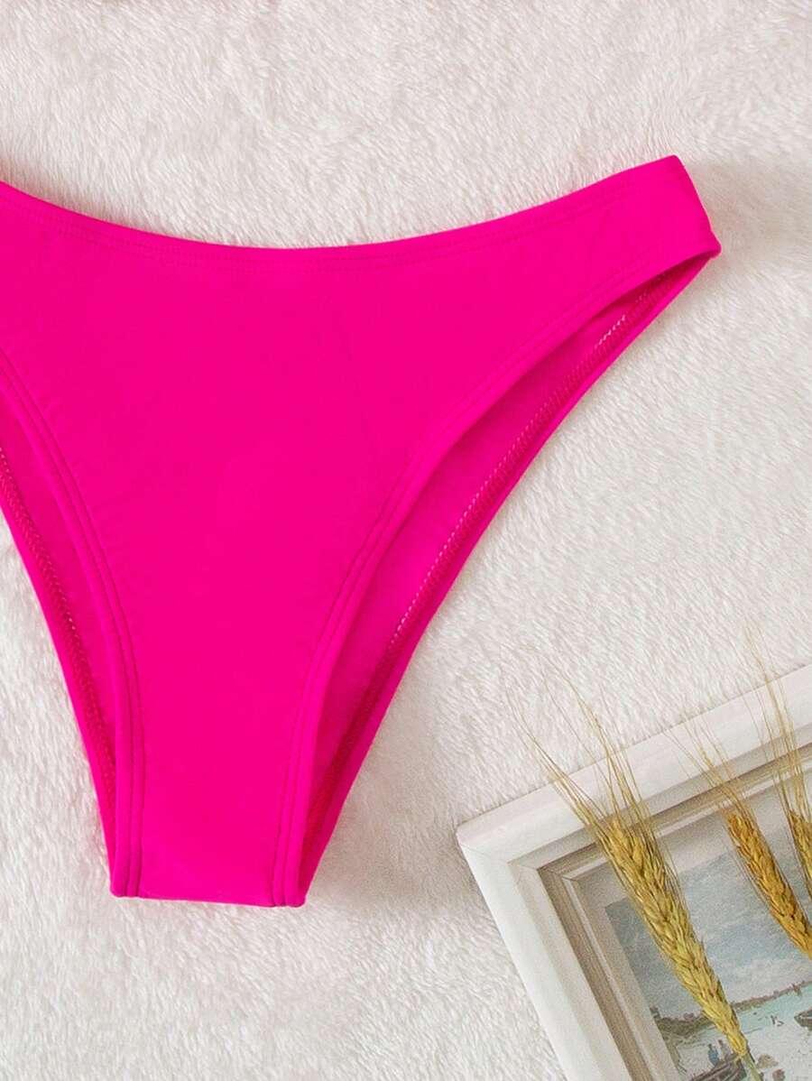 SHEIN RÓŻOWY DÓŁ OD STROJU KĄPIELOWEGO S09__M