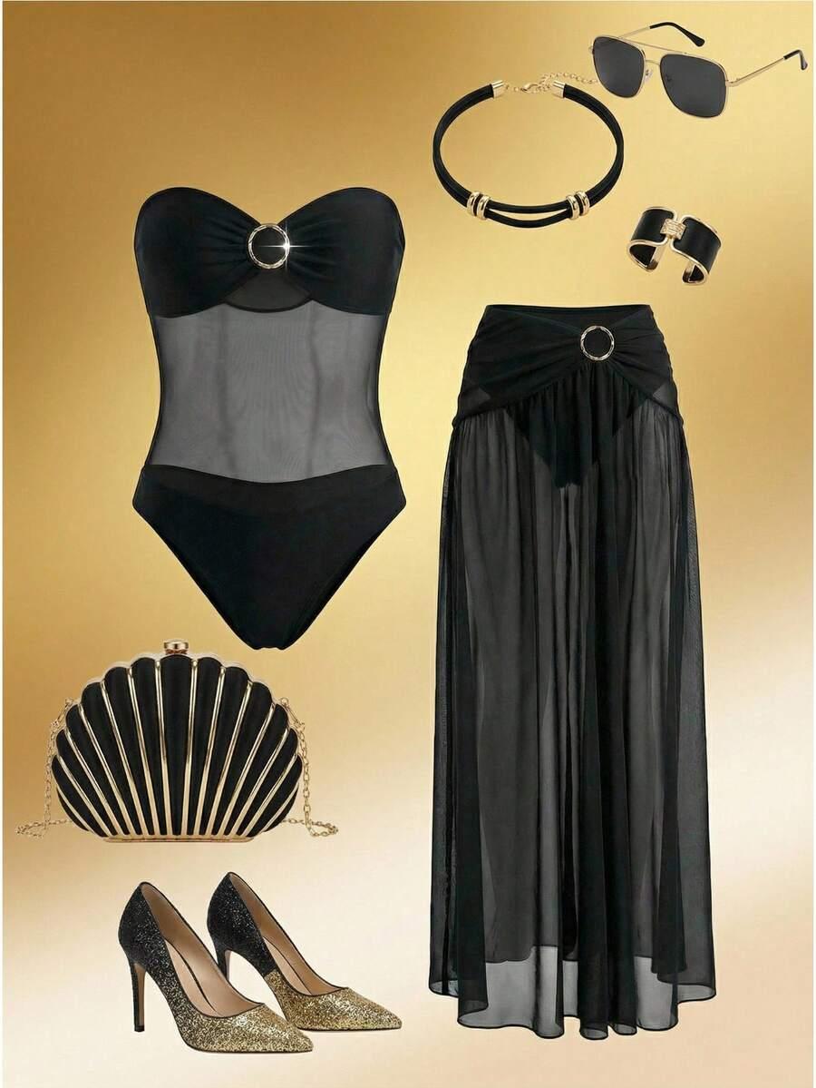 SWIM OASIS JEDNOCZĘŚCIOWY STRÓJ KĄPIELOWY PAREO S06__M