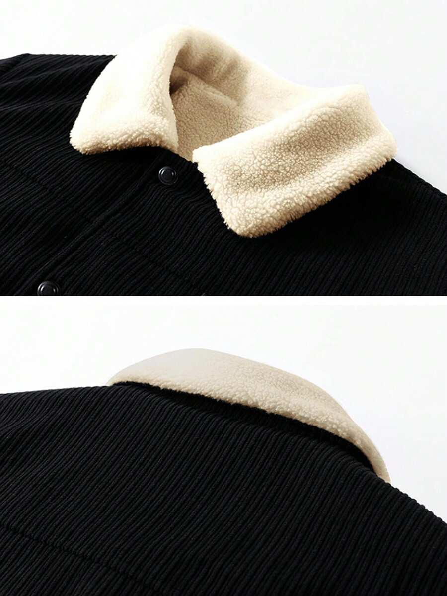 SHEIN CZARNA KURTKA GUZIKI W01__L