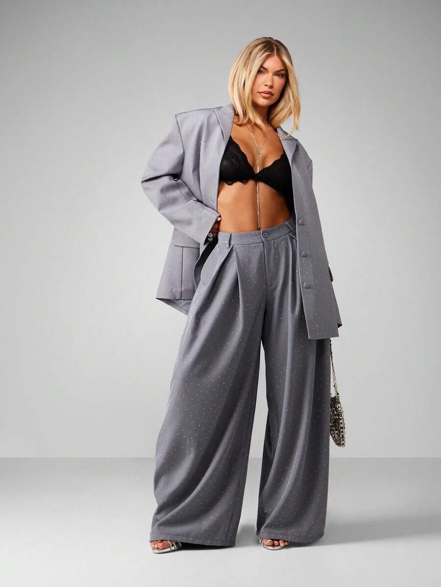 MISSGUIDED SZARA MARYNARKA ZDOBIENIE S06__XS