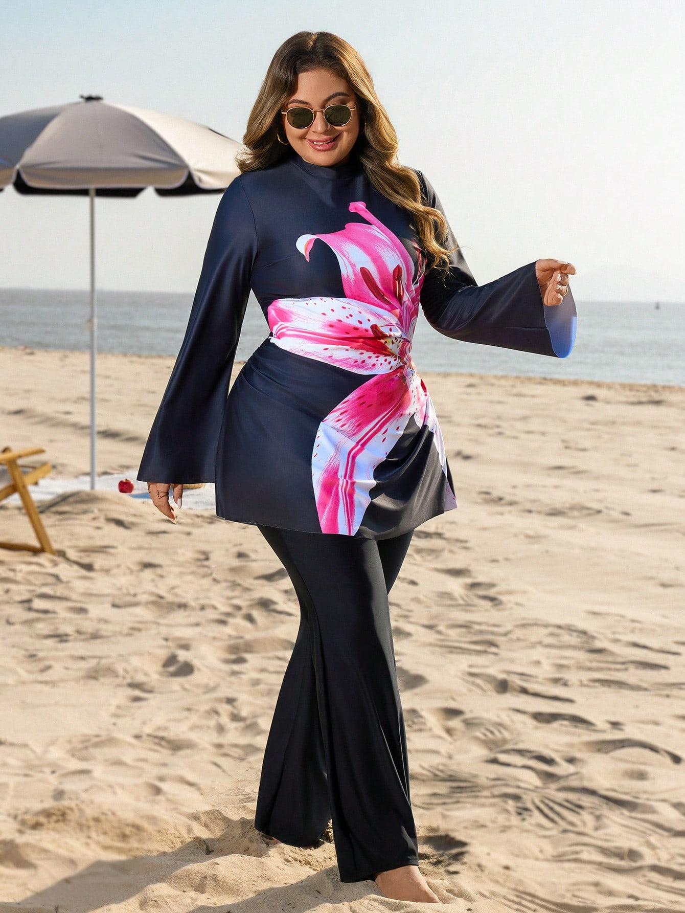 SHEIN DWUCZĘŚCIOWY STRÓJ KĄPIELOWY S09__XXL