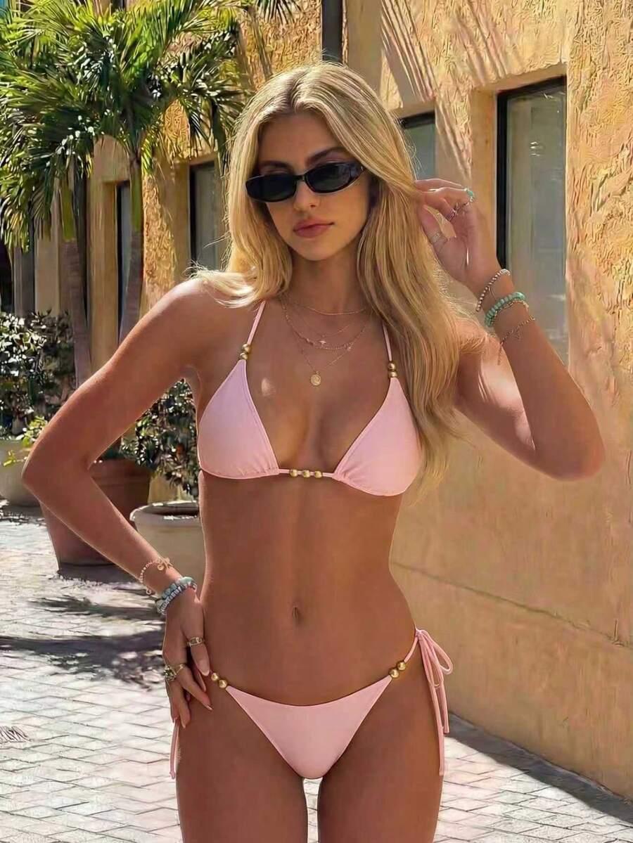 SHEIN DWUCZĘŚCIOWY STRÓJ KĄPIELOWY S09__XXS